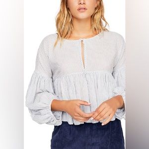 Free People Beaumont Stripe Blouse